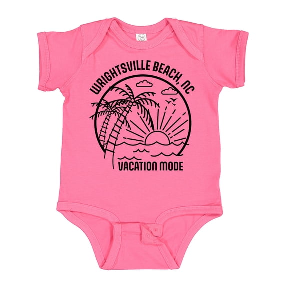 Inktastic Summer Vacation Mode Wrightsville North Carolina Boys or Girls Baby Bodysuit