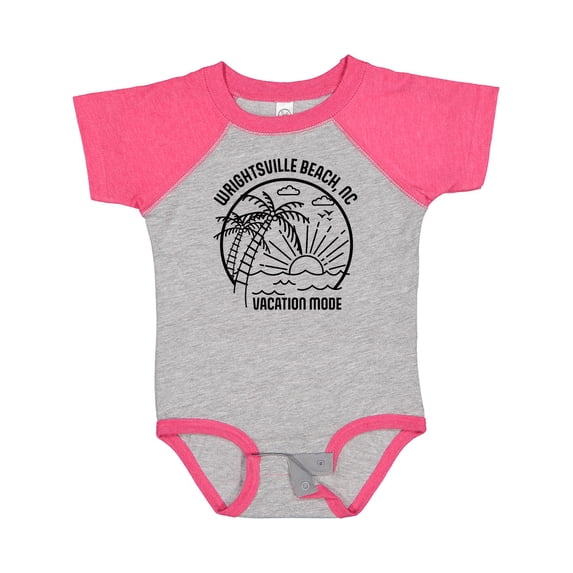 Inktastic Summer Vacation Mode Wrightsville North Carolina Boys or Girls Baby Bodysuit