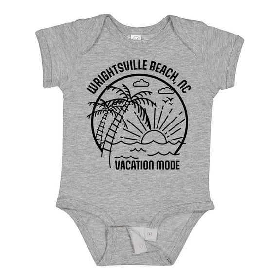 Inktastic Summer Vacation Mode Wrightsville North Carolina Boys or Girls Baby Bodysuit