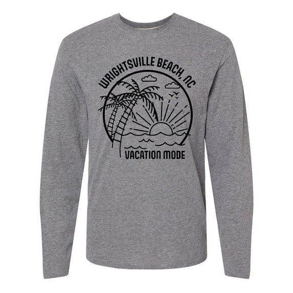 Inktastic Summer Vacation Mode Wrightsville North Carolina Long Sleeve T-Shirt