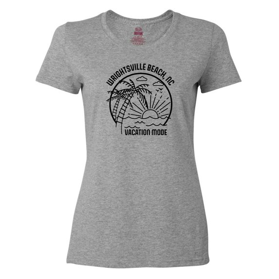 Inktastic Summer Vacation Mode Wrightsville North Carolina Women's T-Shirt