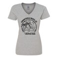 thumbnail image 1 of Inktastic Summer Vacation Mode Wrightsville North Carolina Women's V-Neck T-Shirt, 1 of 5