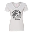 thumbnail image 1 of Inktastic Summer Vacation Mode Wrightsville North Carolina Women's V-Neck T-Shirt, 1 of 5