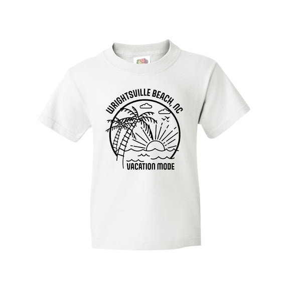 Inktastic Summer Vacation Mode Wrightsville North Carolina Youth T-Shirt