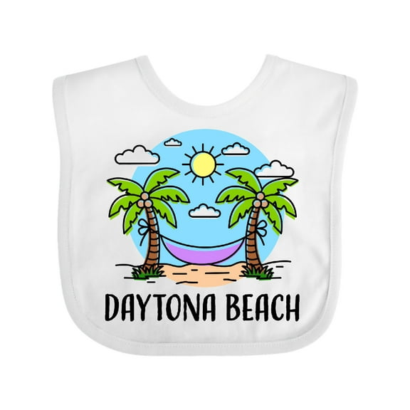 Inktastic Summer Vacation in Daytona Beach Boys or Girls Baby Bib