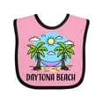 thumbnail image 1 of Inktastic Summer Vacation in Daytona Beach Boys or Girls Baby Bib, 1 of 4