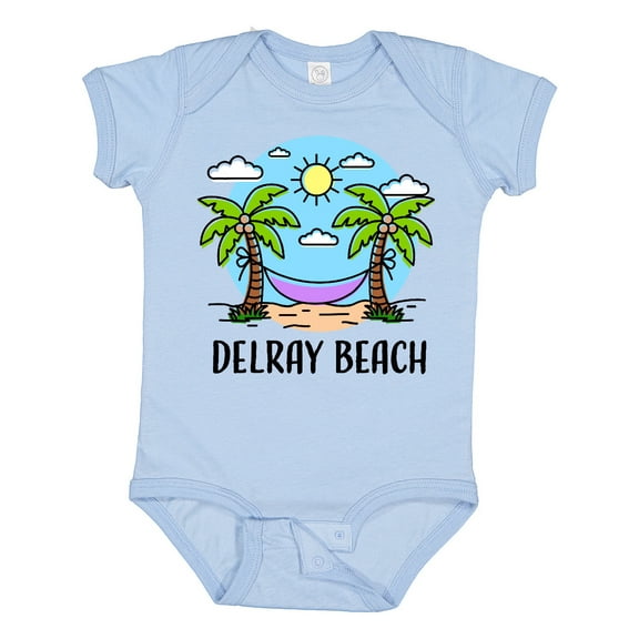 Inktastic Summer Vacation in Delray Beach Boys or Girls Baby Bodysuit