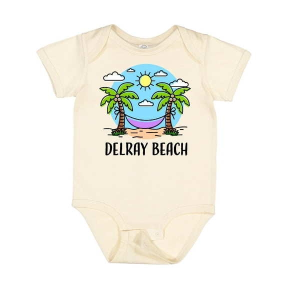 Inktastic Summer Vacation in Delray Beach Boys or Girls Baby Bodysuit