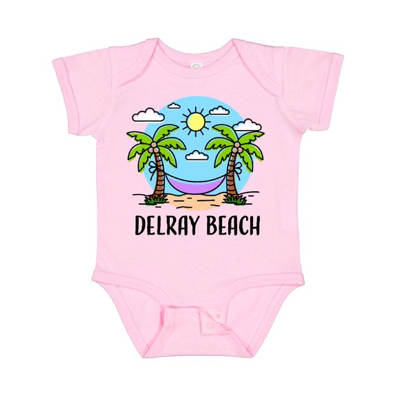 Inktastic Summer Vacation in Delray Beach Boys or Girls Baby Bodysuit