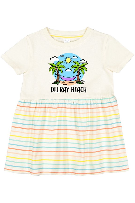 Summer Vacation in Delray Beach Girls Baby Dress