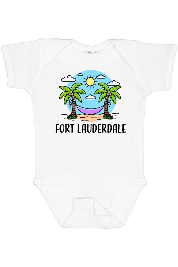 Summer Vacation in Fort Lauderdale Boys or Girls Baby Bodysuit
