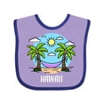 thumbnail image 1 of Inktastic Summer Vacation in Hawaii Boys or Girls Baby Bib, 1 of 4