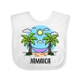 thumbnail image 1 of Inktastic Summer Vacation in Jamaica Boys or Girls Baby Bib, 1 of 4