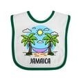 thumbnail image 1 of Inktastic Summer Vacation in Jamaica Boys or Girls Baby Bib, 1 of 4