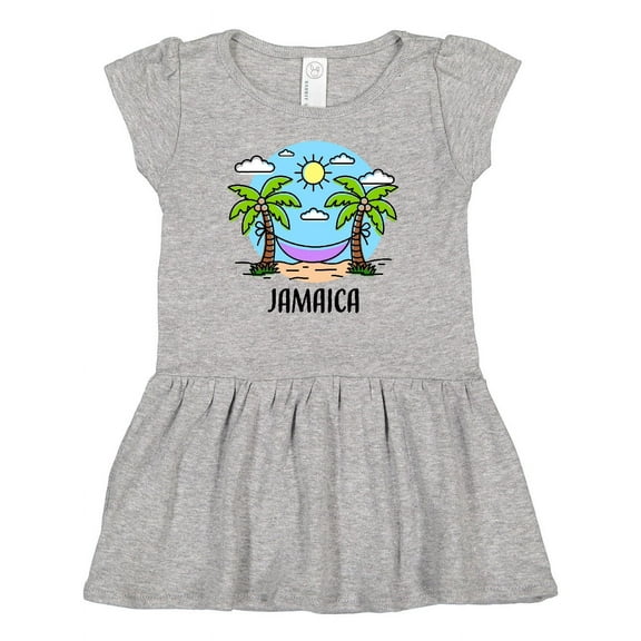 Inktastic Summer Vacation in Jamaica Girls Baby Dress