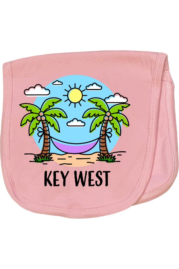 Summer Vacation in Key West Baby Burp Cloth