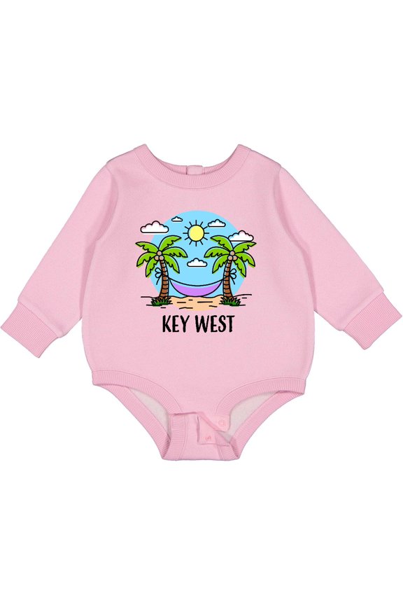 Summer Vacation in Key West Baby Fleece Bodysuit