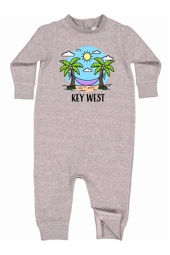 Summer Vacation in Key West Baby Fleece Romper