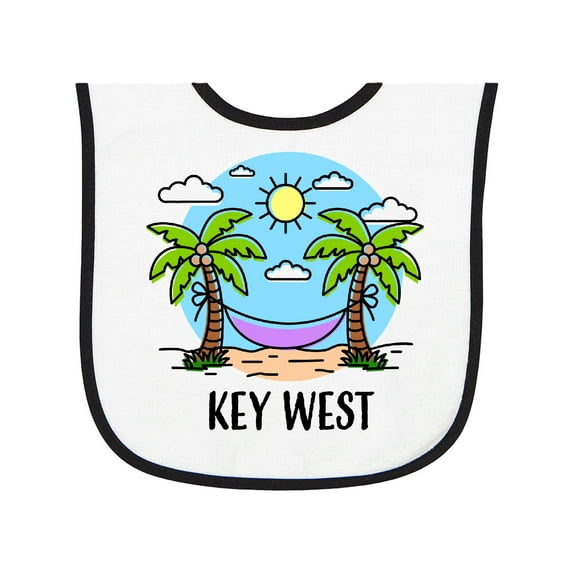 Inktastic Summer Vacation in Key West Baby Terry Cloth Bib