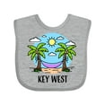 thumbnail image 1 of Inktastic Summer Vacation in Key West Boys or Girls Baby Bib, 1 of 4