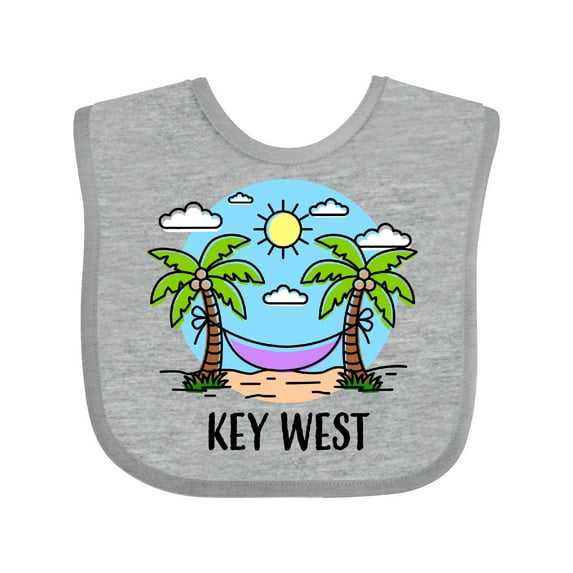 Inktastic Summer Vacation in Key West Boys or Girls Baby Bib