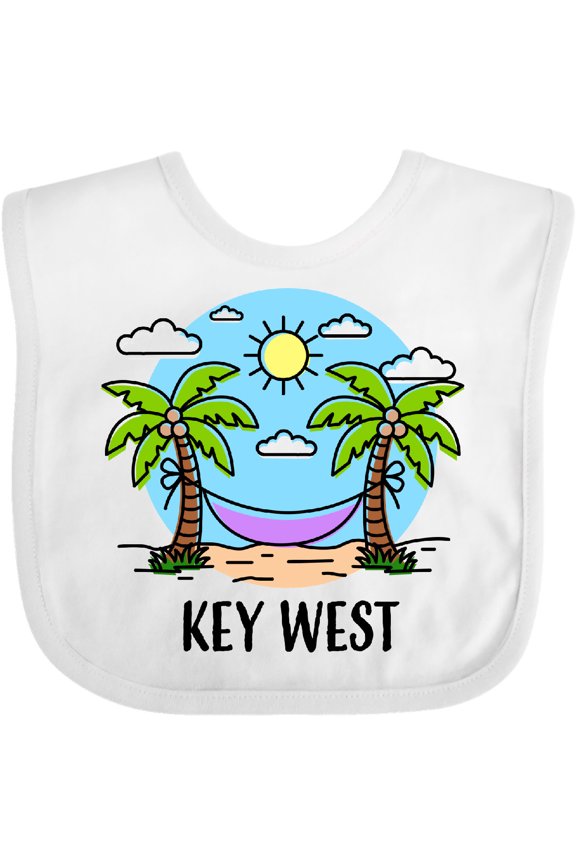 Summer Vacation in Key West Boys or Girls Baby Bib