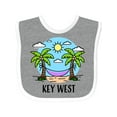 thumbnail image 1 of Inktastic Summer Vacation in Key West Boys or Girls Baby Bib, 1 of 4