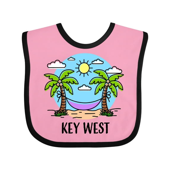 Inktastic Summer Vacation in Key West Boys or Girls Baby Bib