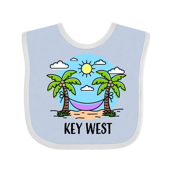 Inktastic Summer Vacation in Key West Boys or Girls Baby Bib