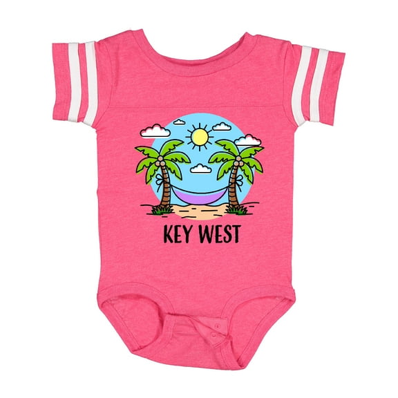 Inktastic Summer Vacation in Key West Boys or Girls Baby Bodysuit