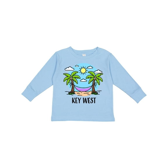 Inktastic Summer Vacation in Key West Boys or Girls Long Sleeve Toddler T-Shirt