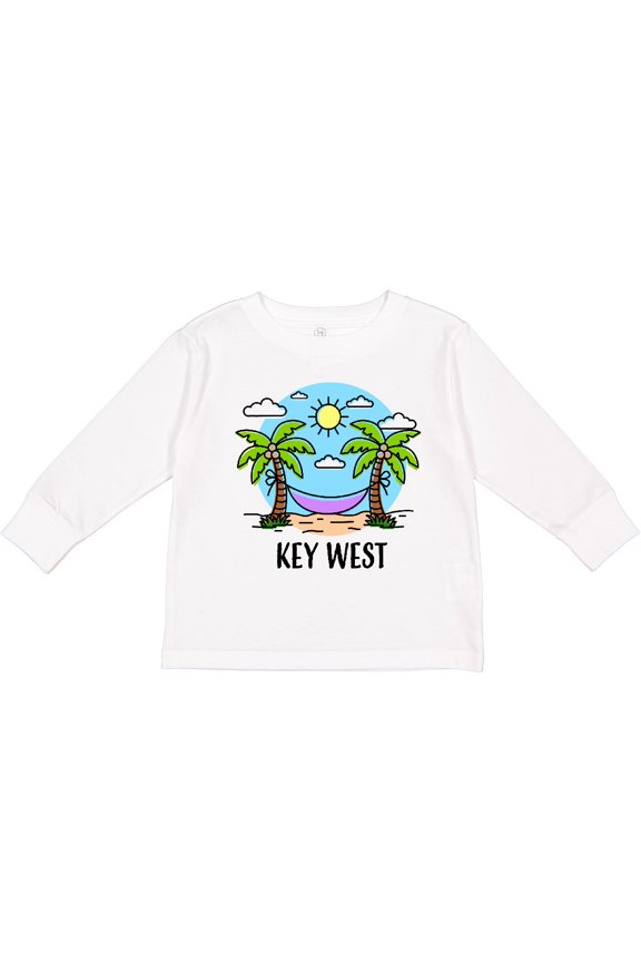 Summer Vacation in Key West Boys or Girls Long Sleeve Toddler T-Shirt