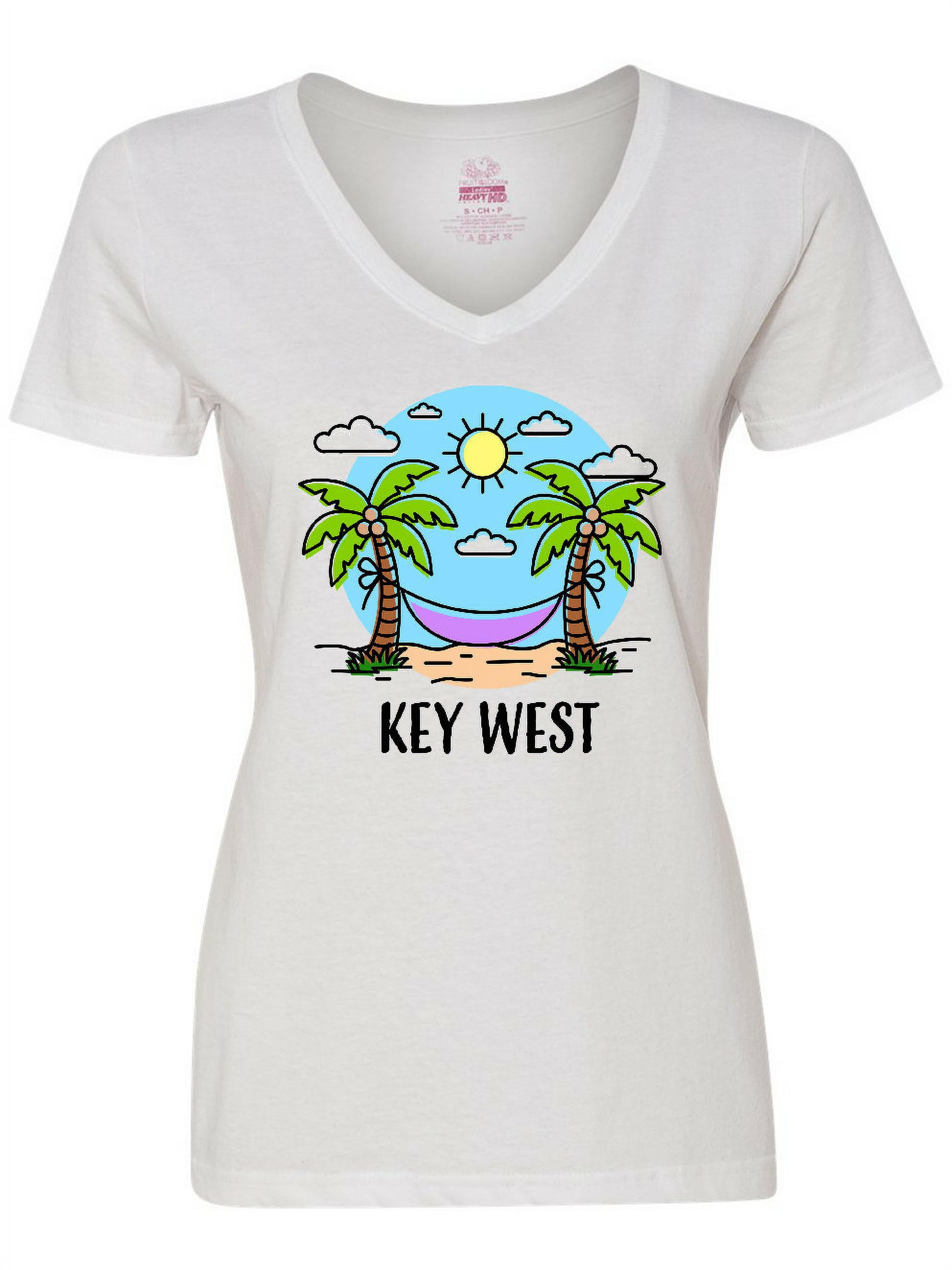 Inktastic Summer Vacation in Key West Women's VNeck TShirt