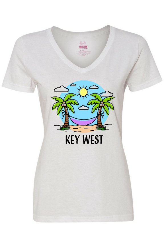 Summer Vacation in Key West Women's V-Neck T-Shirt