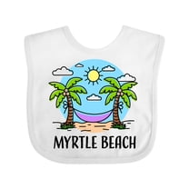 Inktastic Summer Vacation in Myrtle Beach Boys or Girls Baby Bib