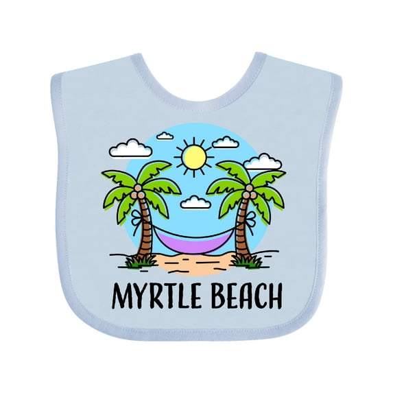Inktastic Summer Vacation in Myrtle Beach Boys or Girls Baby Bib