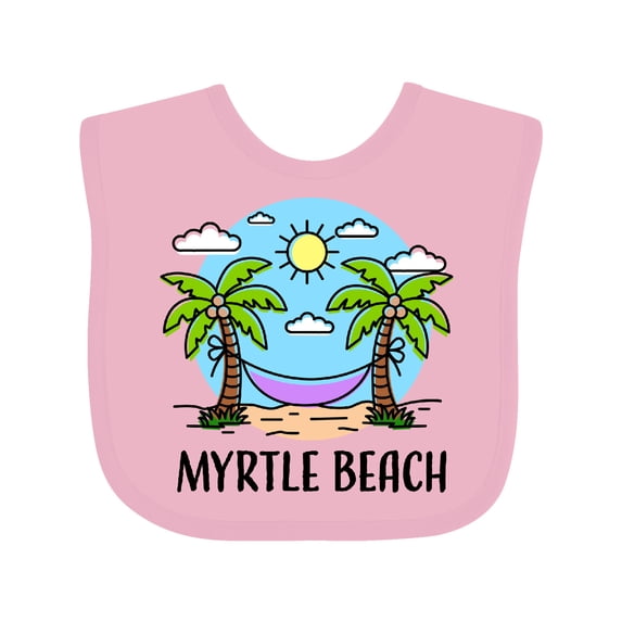 Inktastic Summer Vacation in Myrtle Beach Boys or Girls Baby Bib