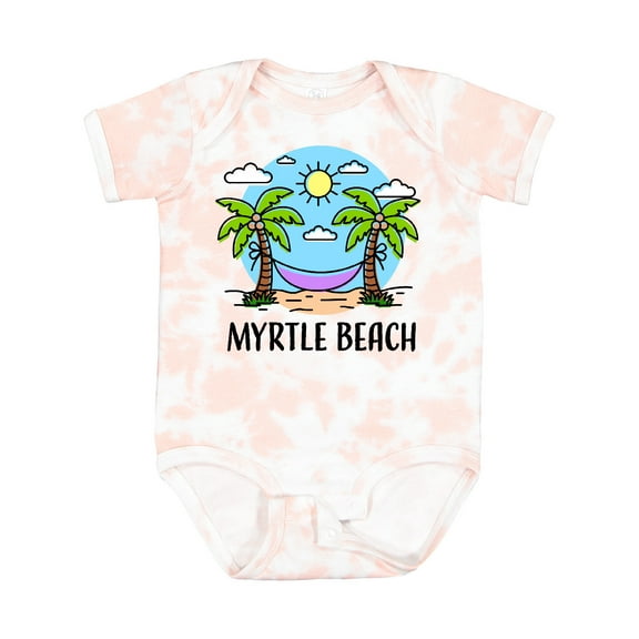 Inktastic Summer Vacation in Myrtle Beach Boys or Girls Baby Bodysuit