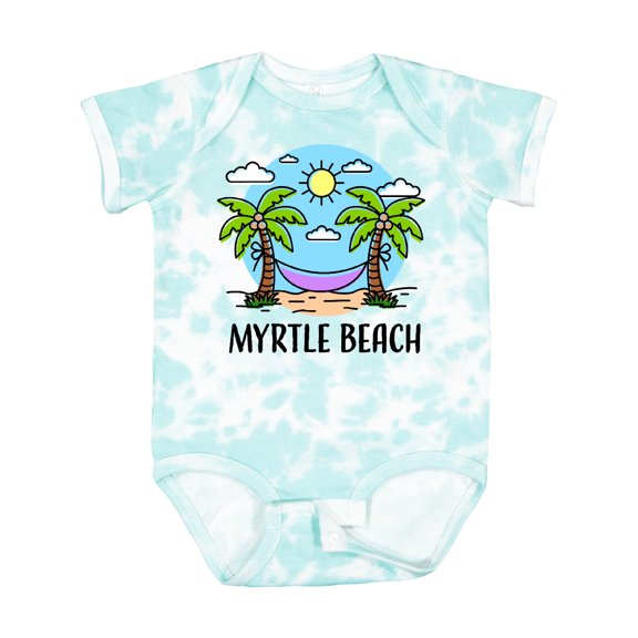 Inktastic Summer Vacation in Myrtle Beach Boys or Girls Baby Bodysuit