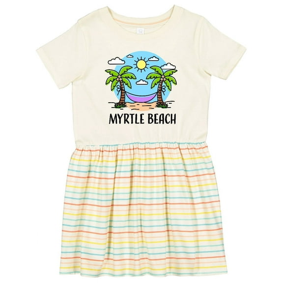 Inktastic Summer Vacation in Myrtle Beach Girls Toddler Dress