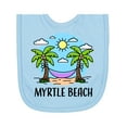 thumbnail image 1 of Inktastic Summer Vacation in Myrtle Beach Newborn Bib, 1 of 3