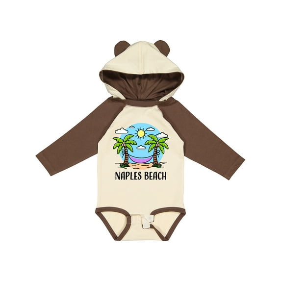 Inktastic Summer Vacation in Naples Beach Boys or Girls Long Sleeve Baby Bodysuit