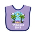 thumbnail image 1 of Inktastic Summer Vacation in Panama City Beach Boys or Girls Baby Bib, 1 of 4