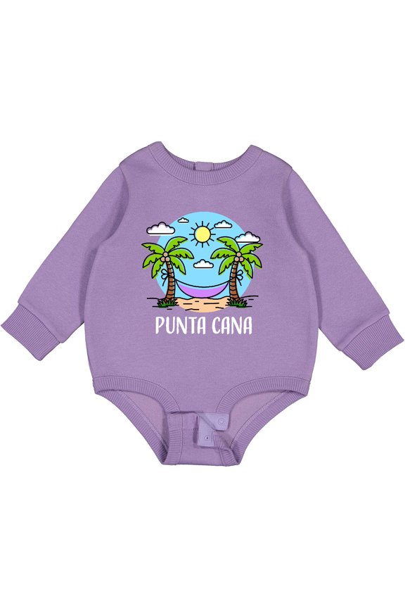 Summer Vacation in Punta Cana Baby Fleece Bodysuit