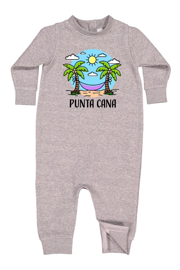 Summer Vacation in Punta Cana Baby Fleece Romper