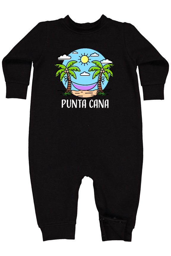 Summer Vacation in Punta Cana Baby Fleece Romper