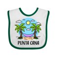 thumbnail image 1 of Inktastic Summer Vacation in Punta Cana Boys or Girls Baby Bib, 1 of 4