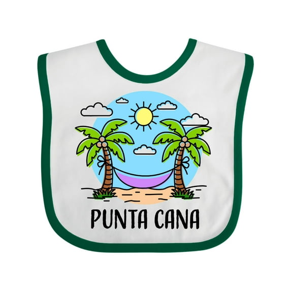 Inktastic Summer Vacation in Punta Cana Boys or Girls Baby Bib