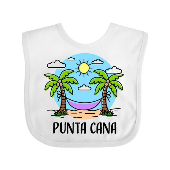 Inktastic Summer Vacation in Punta Cana Boys or Girls Baby Bib