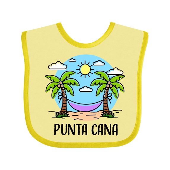 Inktastic Summer Vacation in Punta Cana Boys or Girls Baby Bib